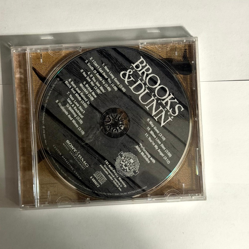 Brooks & Dunn If You See Her CD Album 1998 Country Music Arista Nashville‎